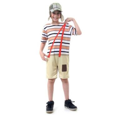 Imagem de Fantasia Infantil - Chaves Curto - Tamanho P (3 a 5 anos) - 16140 - Su