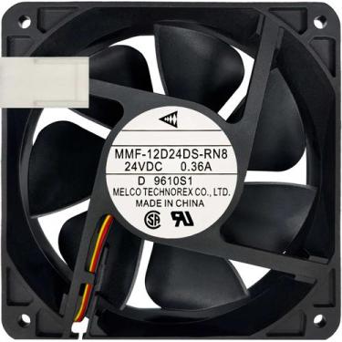 Imagem de Ventilador MMF-12D24DS 24V 0.36A 8.64W 3L 3P 120X120X38 B2 - Melco Tec