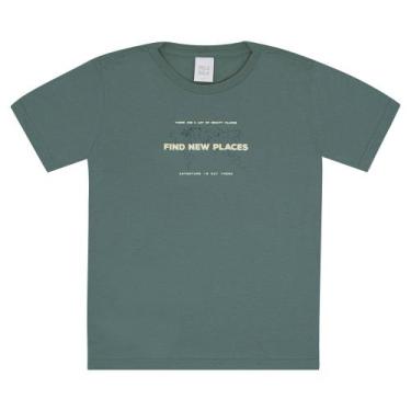 Imagem de Camiseta Infantil Menino - Floresta - 52355-348 - Pulla Bulla, 6, Verd