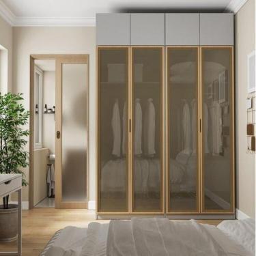 Imagem de Guarda-roupa Modulado 4 Peças 8 Portas Jade CabeCasa MadeiraOriginals 
