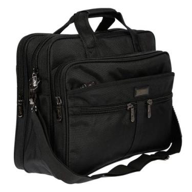Imagem de Bolsa Pasta de Ombro Masculina Resistente à Água com Bolsos - Malissim