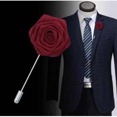 Imagem de Broche de Lapela para Terno - Rosa Única - Maria Bonitta Semijoias