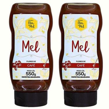 Imagem de Mel flores de cafe premium 550g apiario flor de mel - kit 2 unidades