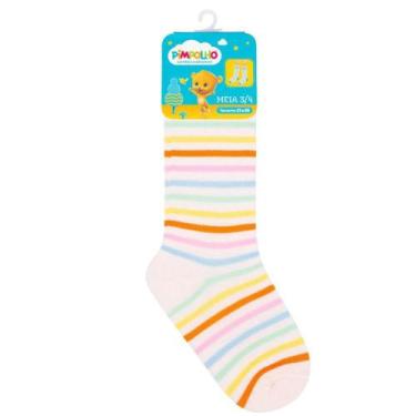 Imagem de Meia 3/4 Infantil Divertida Tam. 21 ao 25 Feminino Pimpolho