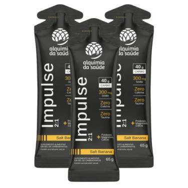 Imagem de 3x Gel Impulse 2:1 40g Carbo Alquimia da Saúde Salt Banana 15 Unidades