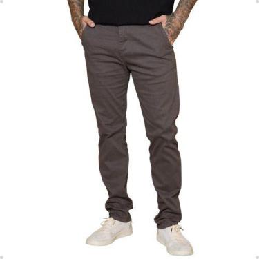 Imagem de Calça Slim Alfaiataria Masculina Esporte Fino Bolso Embutido - AZ04 JE