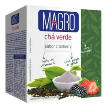 Imagem de Chá Verde Magro Sabor Cranberry Zero Lowçucar 8g 15 Unidades