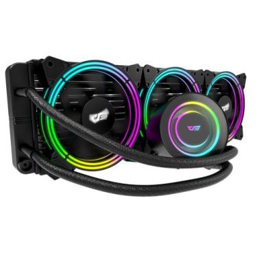 Imagem de Water Cooler Gamer Para Processador Darkflash Tr360 - Preto Cor:RGB, R