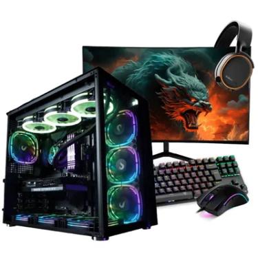 Imagem de PC Gamer Completo Enifler, Ryzen 7 5700x, 32GB RAM, RTX 4060 8GB, SSD 1TB, Windows 10 Pro + Monitor 21.5" + Kit Gamer - Pz65wt7d-e