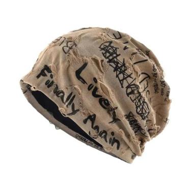 Imagem de Gorro Feminino Folgado De Aba Curta, Estilo Beanie, Para Cabeças Grand