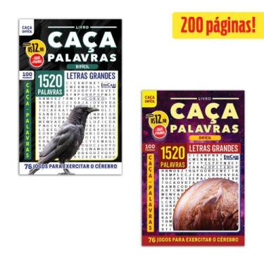 Imagem de Kit 2 Livros Caça-Palavras ed.03-Difícil - 103 e 109 - EdiCase Publica