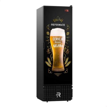 Imagem de Expositor de Bebidas Vertical Refrimate VCCE570PS 570L 1 Portas Branco 220V