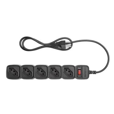 Imagem de Protetor Dps Intelbras Filtro De Linha 5 Tomadas Epe 205+ Bivolt Preto Microdisjuntor - 4824203