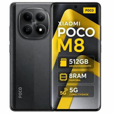 Imagem de Smartphone Celular Xiaomi POCO M8 5G 512GB, 8GB RAM, Câmera 50 MP, Bat