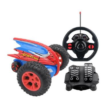 Imagem de Spiderman Stunt Car Carro Controle Remoto 7 Funções - Candide