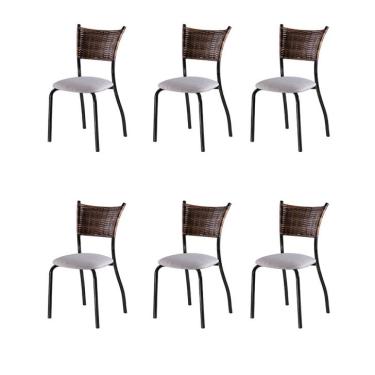 Imagem de Conjunto com 6 Cadeiras Espanha VI Bege 89 cm