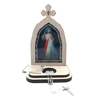 Imagem de Capela Com Porta Intenções E Terço Jesus Misericordioso