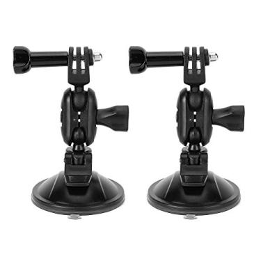 Imagem de EBTOOLS Gravador de vídeo de condução, 2 peças de suporte giratório a vácuo de 360 graus 65 mm com ventosa GPS com forte sucção fácil de instalar (tridente)