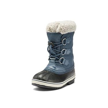 Imagem de SOREL Children’s Yoot Pac Nylon Boot — Uniform Blue, Black — Waterproof Winter Boots — Size 8