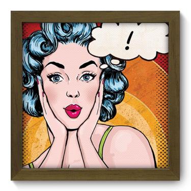 Imagem de Quadro Decorativo - Mulher Pop Art - 22cm x 22cm - 065