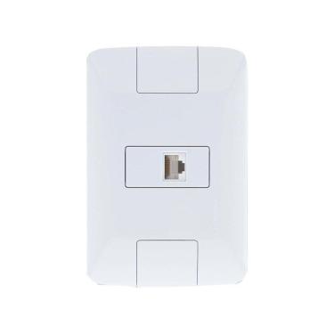 Imagem de Tomada Para Telefone Rj11 Aria Branco - Tramontina