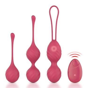 Imagem de Vibradores Bolas de Kegel Estimulador Feminino Brinquedos Sexuais Bolas Com Controle Remoto 10 Velocidades Zatla