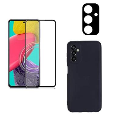 Imagem de Kit Capa Capinha Anti Impacto Aveludada + Película Cerâmica + Película Câmera Para Galaxy M23 M53 M62 (Galaxy M53)