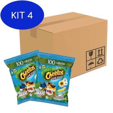 Imagem de Kit 4 Salgadinhos Elma Chips Cheetos Requeijao Caixa Com 10