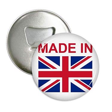 Imagem de Made In United Kingdom Country Love abridor de garrafas ímã de geladeira emblema multifuncional
