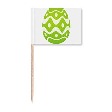 Imagem de Decoração de festa para decoração de festa com estampa de ovo e palito de dente