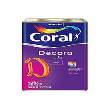Imagem de Tinta Coral Decora Acrílico Fosco Premium Matte Branco 18L