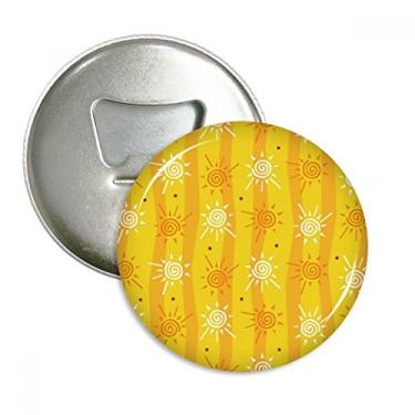 Imagem de Emblema multifuncional Sun Sunshine pintura manual abridor de garrafas de rio, ímã de geladeira