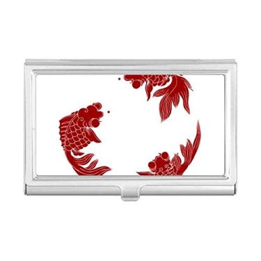 Imagem de Carteira de bolso com porta-cartões Cyprinoid vermelha