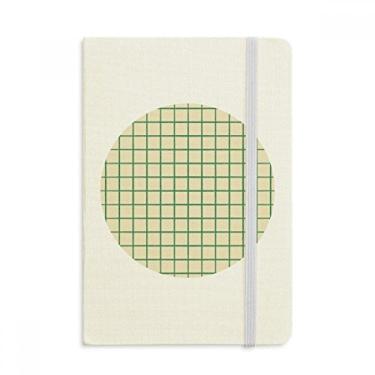 Imagem de Caderno padrão decorativo branco verde capa dura de tecido oficial diário clássico
