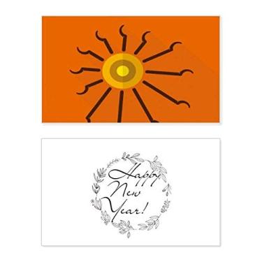 Imagem de Ancient Egypt Abstract Scarab Art Pattern New Year Festival Greeting Card Bless Message Gift