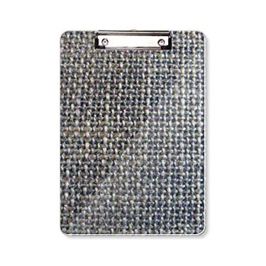 Imagem de Forro de cowboy jeans têxtil prancheta pasta, bloco de escrita A4