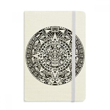 Imagem de Caderno de arte com estampa abstrata do Egito Antigo Oficial de Tecido Rígido Clássico Diário