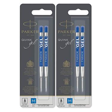 Imagem de Parker Quink Refill Ink for Ballpoint Ball Pens, Medium Point, Blue Ink, 4-Total refills ( 30526PP-2PK)