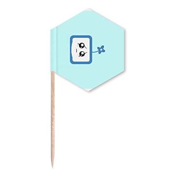 Imagem de Clover Injustice Bandeira de palitos de desenho animado com rosto de TV pequena