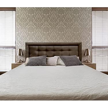 Imagem de Cabeceira Painel Queen Veneza Luxor 10 Suede Liso Marrom 160 X 60 rbl