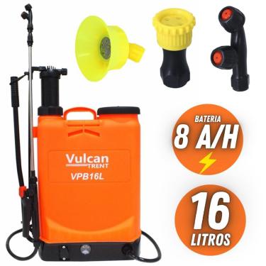 Imagem de Bomba Costal Elétrica À Bateria 8 Amperes VPB16L8A Vulcan 16 Litros Com 3 Bicos Ideal Para Aplicações de Produtos 