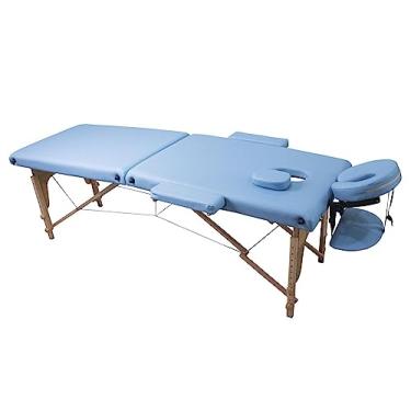 Imagem de Maca Portátil Standart 250kg 1,80Cm X 60Cm Azul Claro com Capa transporte
