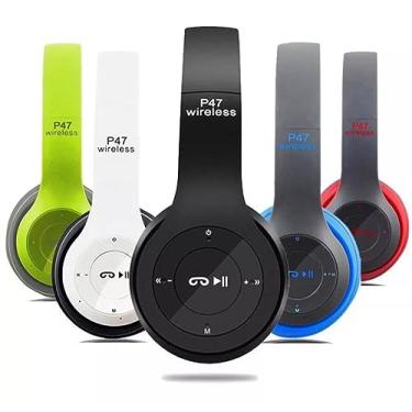 Imagem de Fone De Ouvido Estéreo Headphone P47 Sem Fio - Bluetooth 5.0 - Micro SD - FM (Preto)