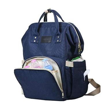 Imagem de Bolsa Maternidade com Alça Mochila (Un.) - Lovely Baby (Marinho)