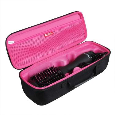 Imagem de Estojo de viagem  escova One-Step Hair Dryer/Volumizer/Styler, para  secador de cabelo de um passo e escova de ar quente volumizer (preto+ameixa verme