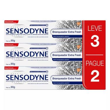 Imagem de Pasta De Dentes Sensodyne Extra Fresh Em Creme Pacote X 3 270 G