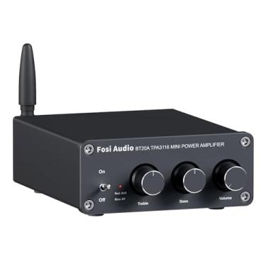 Imagem de Fosi Audio BT20A Bluetooth 5.0 Áudio Estéreo Amplificador de 2 Canais Receptor Mini Hi-Fi Classe D AMP Integrado 2.0 CH Para Alto-Falantes Domésticos 100W X 2 com Controle de Graves e Agudos Tpa3116