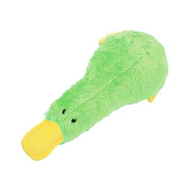 Imagem de Cão de Pelúcia Brinquedo de Mastigar Aliviar o Tédio Interativo Bonito Pássaro Squeaky Brinquedo de Pelúcia Macio Fácil de Limpar (Verde)
