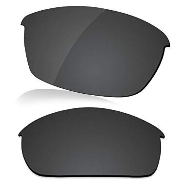 Imagem de LenzReborn Lente polarizada de substituição para óculos de sol Oakley Flak Jacket - Preto escuro - Polarizado