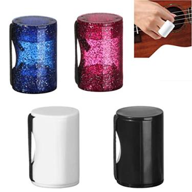 Imagem de CCeCCe Pacote com 4 anéis de dedo agitadores de ovos com alça ajustável para violão, ukulele, bandolim, banjo, cajon, percussão, instrumentos musicais, acessórios de ferramentas